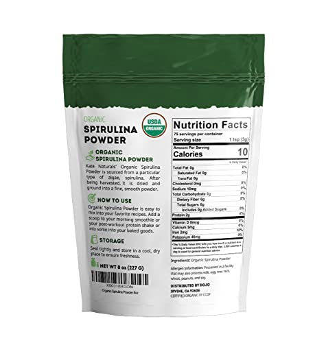 Kate Naturals 7068 Organic Spirulina Powder thumb #6