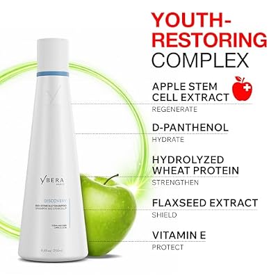 Ybera Discovery Bio-Stemcell Clarifying Shampoo for Women, Gentle Detox & Buildup Removal, Frizz Control & Hair Discipline, Sulfate-Free, Color-Safe, 250ml