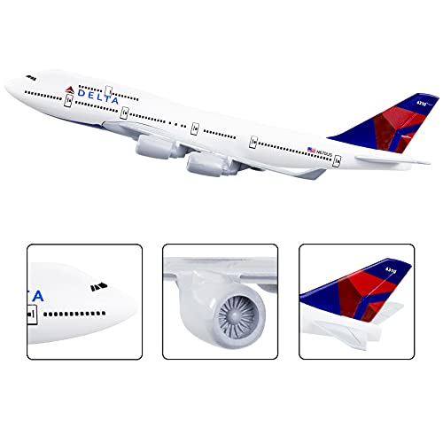 Busyflies Model Airplane 1:400 Diecast Airplanes Model Aircraft Metal Delta 747 Plane Alloy Model fo