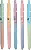 sencoo 5 pack Erasable Blue Gel Pens Quick Dry Ink Pens Retractable Roller Ball Pens 0.5mm Cute Pens for School Office Home Diary Gift Pens Erasable Blue