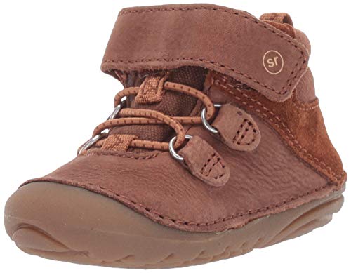 Stride Rite Baby-Boy's SM Blake Ankle Boot, Brown, 3 W US Infant