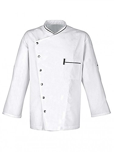 MixStuffMixStuff Men's White Full Sleeves Medium Chef Coat's (Chef Jacket)