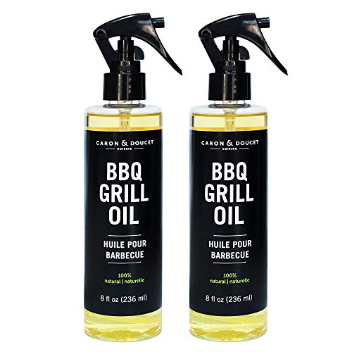 Comparison: Best Oil For Grill 11 CARON & DOUCET - BBQ Grill Cleaner Oil | 100% Plant-Based & Vegan | Best for Cleaning Barbeque Grills & Grates | Use with Wooden Scrapers, Brushes, Accessories & Tools | Great Gift for Dad! (2X 8oz)