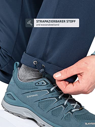 Schöffel Damen Pants Ascona Warm L, warme Wanderhose mit 4 Wege-Stretch, wasserabweisende, atmungsaktive Thermohose, navy blazer, 42