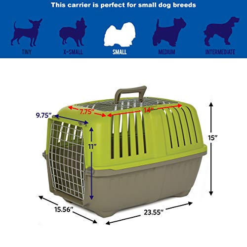 Image of Spree by Midwest 24-Inch Travel Carrier, Green, Fits Pets up to 25 lbs