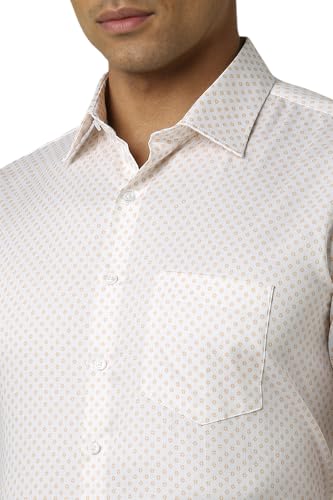 Image of Van Heusen Formal Printed Shirt for Men| Premium Cotton| Full Sleeves| Slim Fit |Breathable Fabric