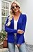 Open Front Cardigan for Women Long Sleeve Classic Draped Cardigans Casual Fall Sweaters (S, Blue)