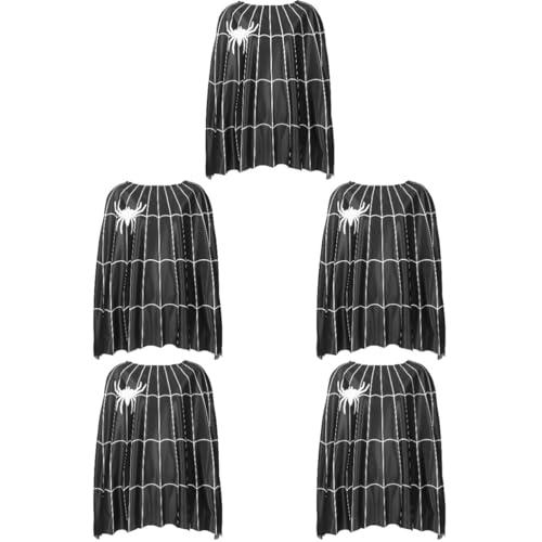Cape Halloween Spider Healvian réutilisable en lot de 5 pour costumer tout un groupe facilement