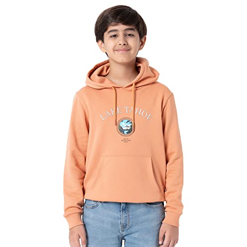 Image of Red Tape Cotton Blend Unisex-Child Hooded Neck Sweatshirt