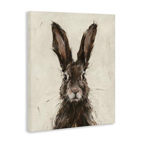 Stupell-Industries-Brown-European-Rabbit-Hare-Portrait-Painting-Gallery-Wrapped-Canvas-16-x-20 Stupell Industries Brown European Rabbit Hare Portrait Painting Gallery Wrapped Canvas 16 x 20