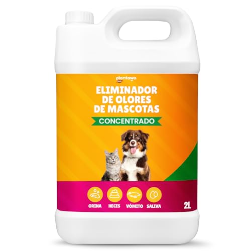 PLANTAWA Éliminateur d’Odeurs Animaux 2L Ultra Concentré – Anti Odeur Chien et Chat, Destructeur Odeur Urine Puissant, Neutraliseur Multi-Surfaces...
