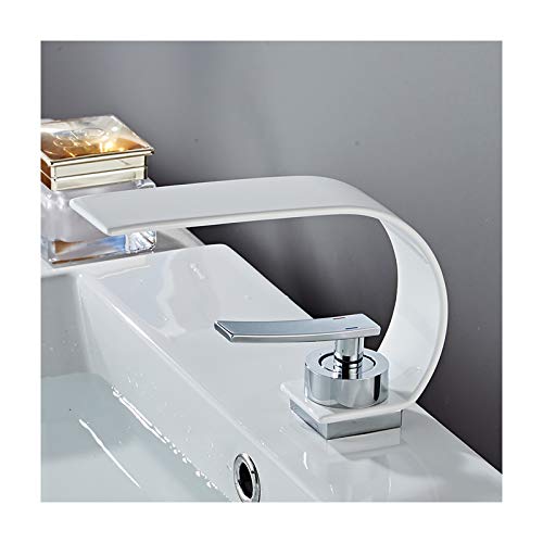 Grifo de cascada para lavabo monomando en cromo