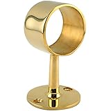 Center Post Foot Rail Bracket - Polished Brass - 2