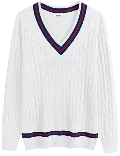 Pull homme col v manches longues tricot torsadé stretch