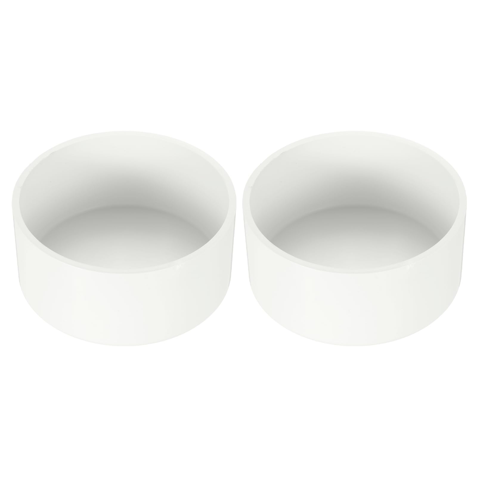 Tapón extremo tubería PVC de 6-5/16 pulgadas PATIKIL para estructuras y muebles, 2 uds, blanco