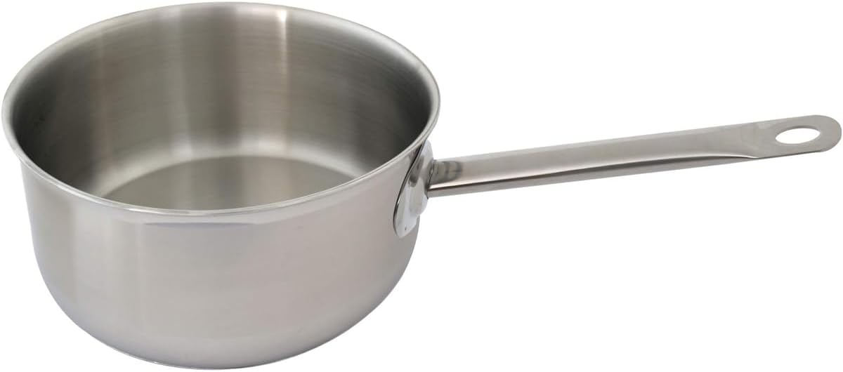 Garnek gastronomiczny Ø 18 cm 1,5 litra stal szlachetna garnek do gotowania w piekarniku indukcyjnym