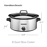 Hamilton Beach 6 Quart Slow Cooker With 3 Cooking Settings - Image 3