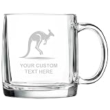 Personalized Kangaroo Polar Camel Glass