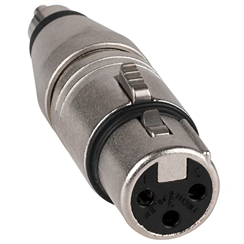 Adaptador de género cable Neutrik NA2FPMM RCA XLR Plata miniatura 2