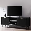 IDEALHOUSE TV Stand for 65 Inch TV, Farmhouse Entertainment Center T