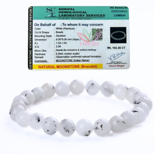 DVISHA Original Rainbow Moonstone Bracelet with Lab Certificate - Pre Charged Natural Energised Moon Stone Bracelet for Peace, Relationship, Emotional healing, Chakra Healing and Positivity 8mm Beads 1 41MHmV5RGTL. SL500