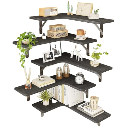 AKILER�Ǌ|�����b�N�ؐ��Ǌ|��L���^�R�[�i�[���[���w�������b�N�_�[�N�u���E��5�_�Z�b�g�݂艺���ǖʎ��[���r���O�Q�����֏ȃX�y�[�X�X�^�C���b�V�� (L���^5�p�b�N,�u���b�N)