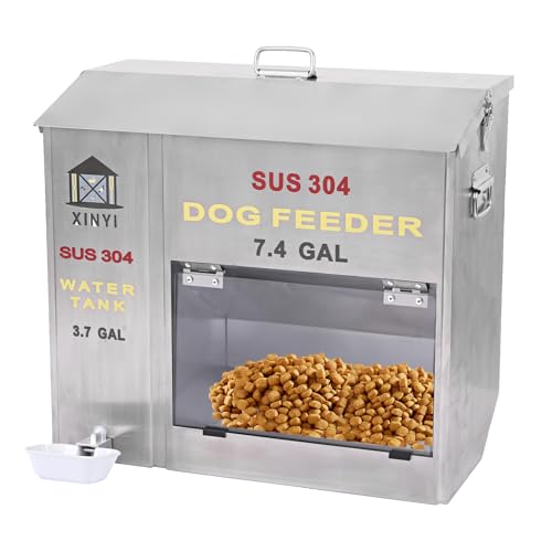 Automatic Dog Feeder And Waterer 2-In-1