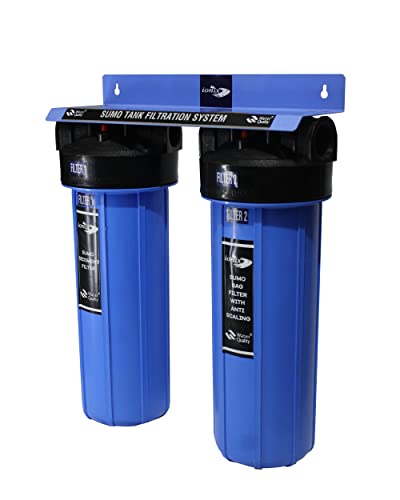 Image of IONIX Sumo Tank filteration system for appartment complexes, Capacity upto 10000 liters per day, 20 x 7 size filters with High Capacity Cleaning, 2 Inches In out, 1 Set, Blue, sedimentation