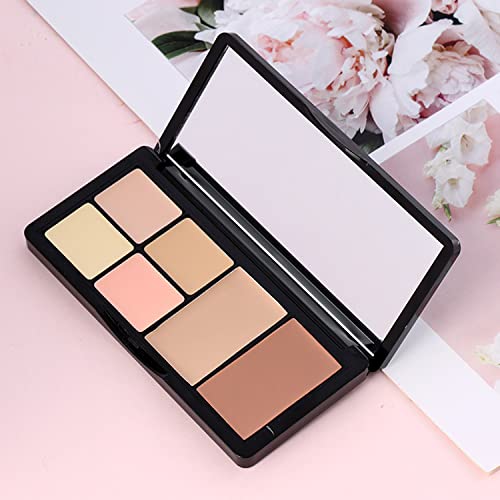 Concealer Contour Palette, 6 In 1 Color Correcting Concealer Contour Makeup Palette, Contouring Foundation Highlighting Makeup Kit For Dark Circles, Blemish With 2 Packs Brush (2#) #TOP4