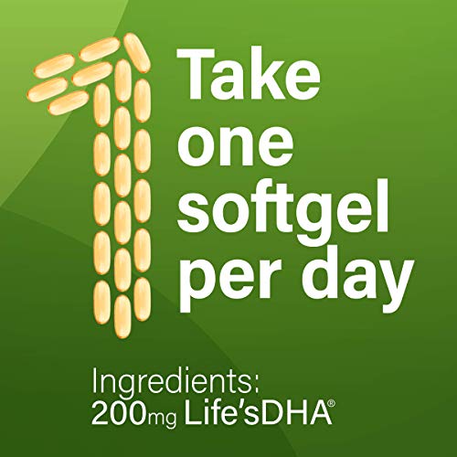 Life’s Dha All-Vegetarian Dha Dietary Supplement Supports A Healthy Brain, Eyes & Heart, Non-Gmo From Sustainable Plant Source 200 Mg Of Dha Omega-3 60 Softgels #TOP2