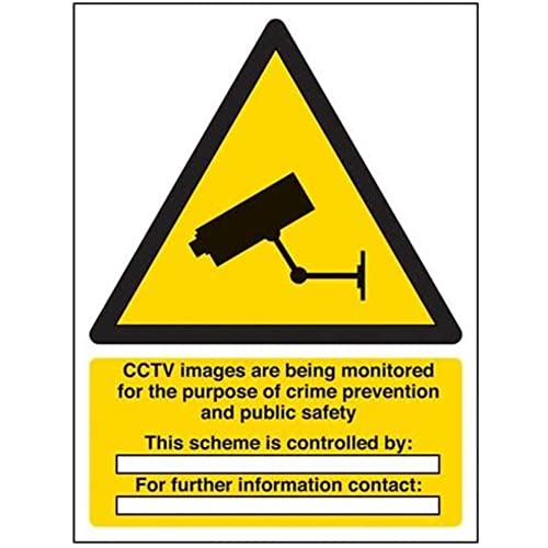 Vsafety 63051 ax-w CCTV in funzionamento Sign, paesaggio