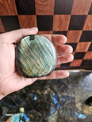 Labradorite de collection aux reflets bleu vert intenses pour lithothérapie - 2
