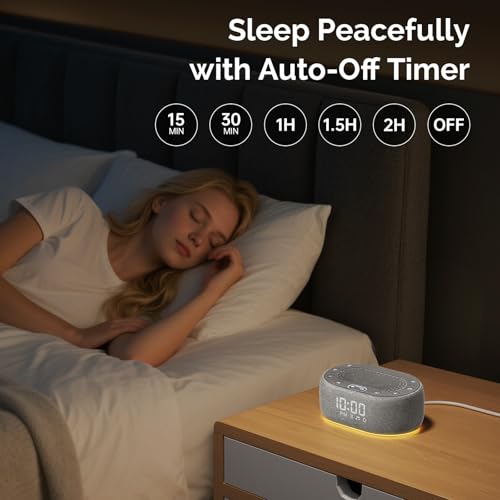 1Mii White Noise Machine with Alarm Clock, Sound Machine for Sleep for Adult Baby, Smart - image 6