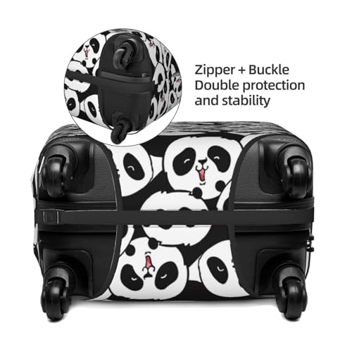 Baby Panda Luggage Cover Washable Elasticated Luggage Covers For Suitcase Tsa Approved Stylish Dust And Scratch Resistant Luggage Case Protector For Kids And Adults3