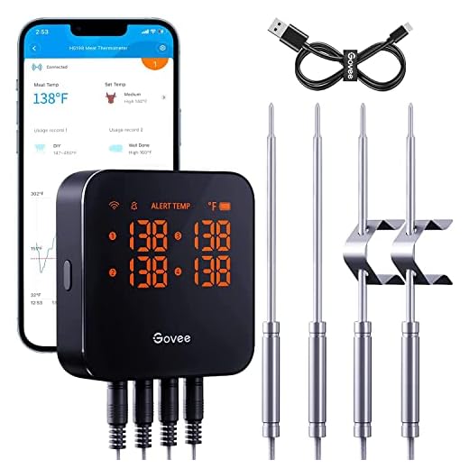 Govee WiFi Meat Thermometer with 4 Probes