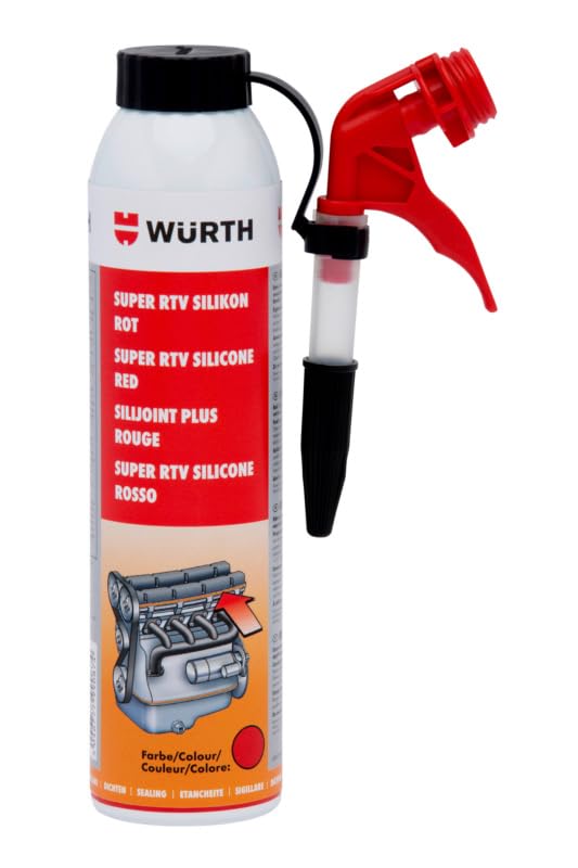 Kleb- und Dichtstoff Silicone Super RTV, rot, 200 ml