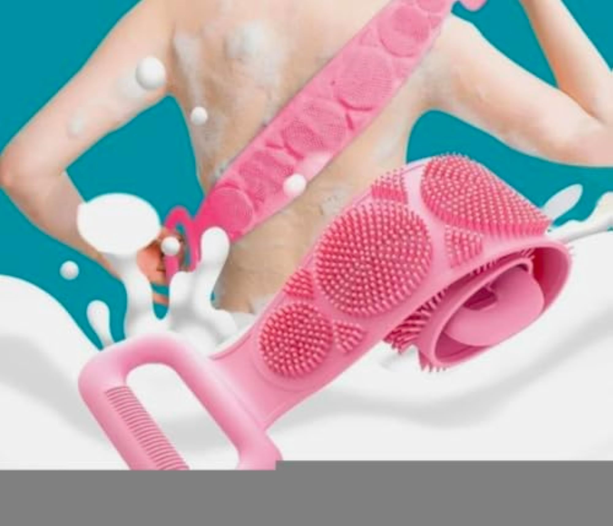 Silicone Back Bath Scrubber