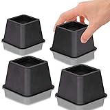 DuraCasa Bed Risers or Furniture Riser - 3 Inches Heavy Duty Set of 4 (3 Inch)