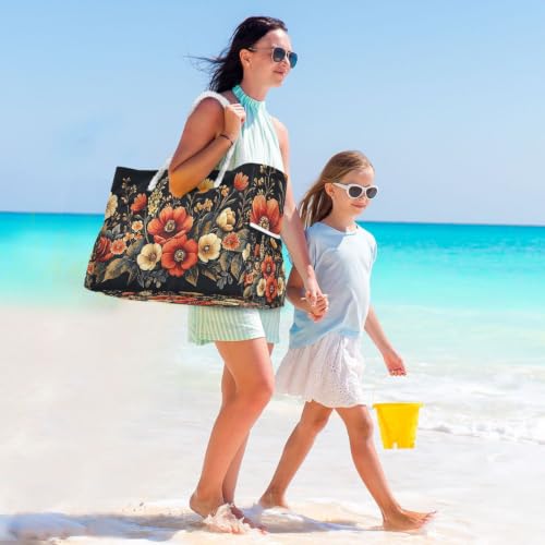 Sac en toile résistant à l'eau grand format pour femme