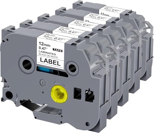 WEEMAY TZ Tape 12mm 0.47 ���~�l�[�g�z���C�g Brother Label Maker Tape TZe 231 12mm 0.47 �u���b�N�C���N �z���C�g���t�B���p P Touch Label Maker PTD210 PTD22