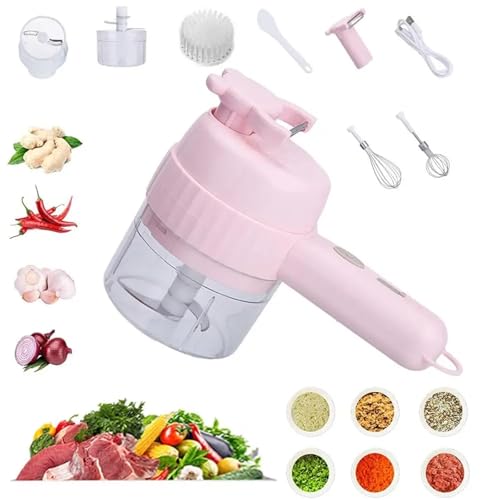 Procesador eléctrico de vegetales 6 en 1 mini inalámbrico miniatura 2