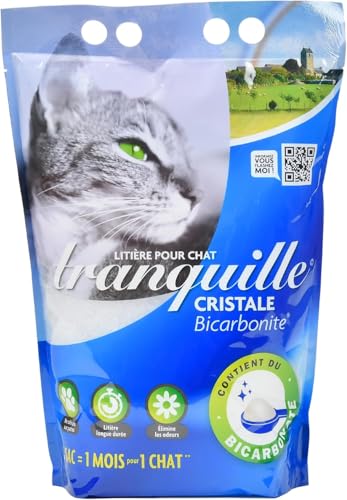 Litière pour chat gel de silice Tranquille élimine odeurs humidité - 3