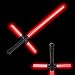 Fun Central AU206 27 Inch Red LED Tri-Saber with Sound, LED Light Saber Sword Toy, LED Light Saber Sword for Kids