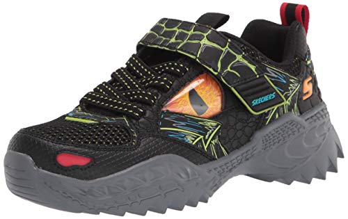 Skechers boys Sport, Sport, Skechers Sport Sneaker, Black/Lime, 13 Little Kid US
