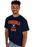 Blue 84 Men's Virginia Cavaliers Dad T-Shirt, Virginia Cavaliers Navy, Large