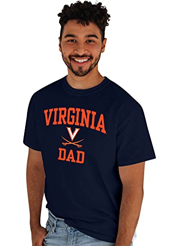 Blue 84 Men's Virginia Cavaliers Dad T-Shirt, Virginia Cavaliers Navy, Large