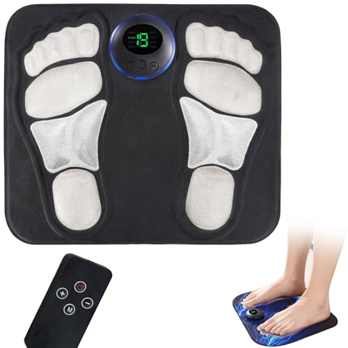 YONOOQ Portable Foot Massager Rechargeable Circulation Stimulator with 8 Modes