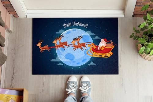 Tapis résistant antidérapant 60x40cm pour stopper la boue de Noël Tulup