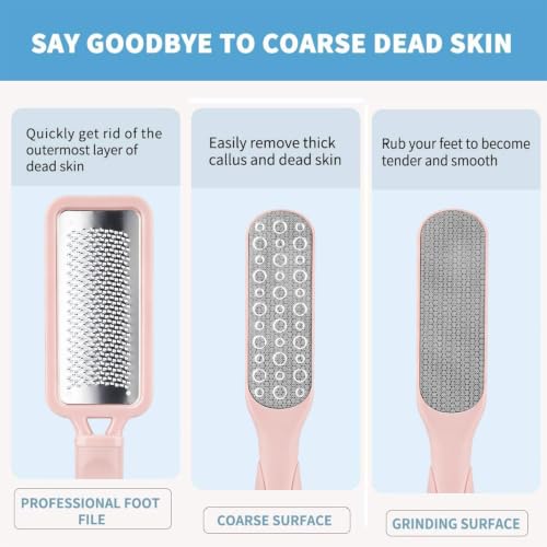 Image of Fu Store 2 Pack Foot Files Callus Remover Foot Rasp Dual Sided Foot File