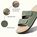 Lidardar Men's Sport Sandals Comfort Fashion cushioning Lightweight EVA Non-Slip Slides with Arch Support, Adjustable Double Buckle, Soft Breathable Fabric for Summer, Beach, Home Outdoor Use